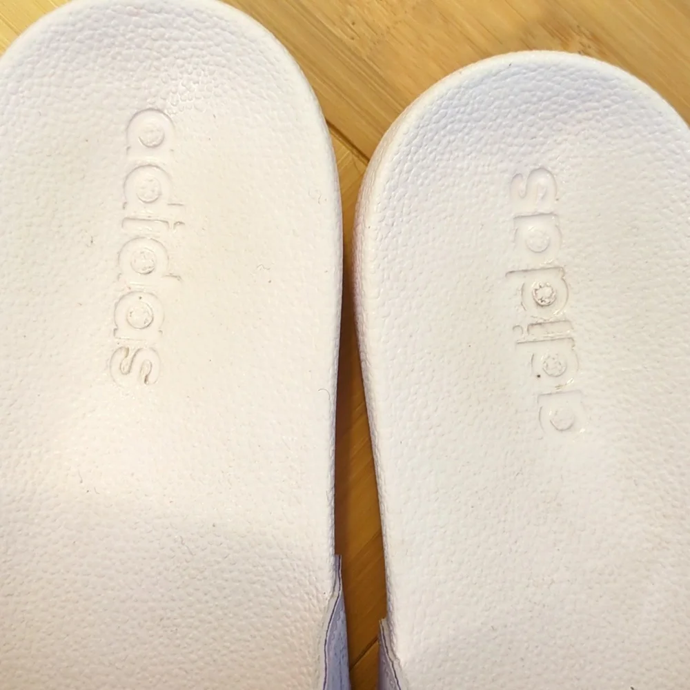 Adidas Kids Frozen Slide Sandals - White and Purple